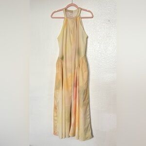 Liasynn Elegant Long Multicolor Pastel Gown Size L
